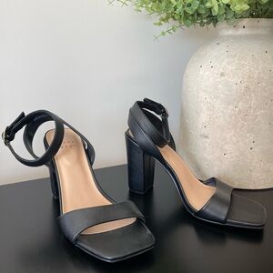 a new day Black Block Heel Sandals